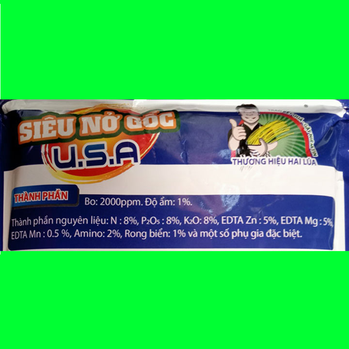 Siêu nở gốc USA, to củ, mập thân, ra rễ cực mạnh chuyên mai vàng gói 1kg