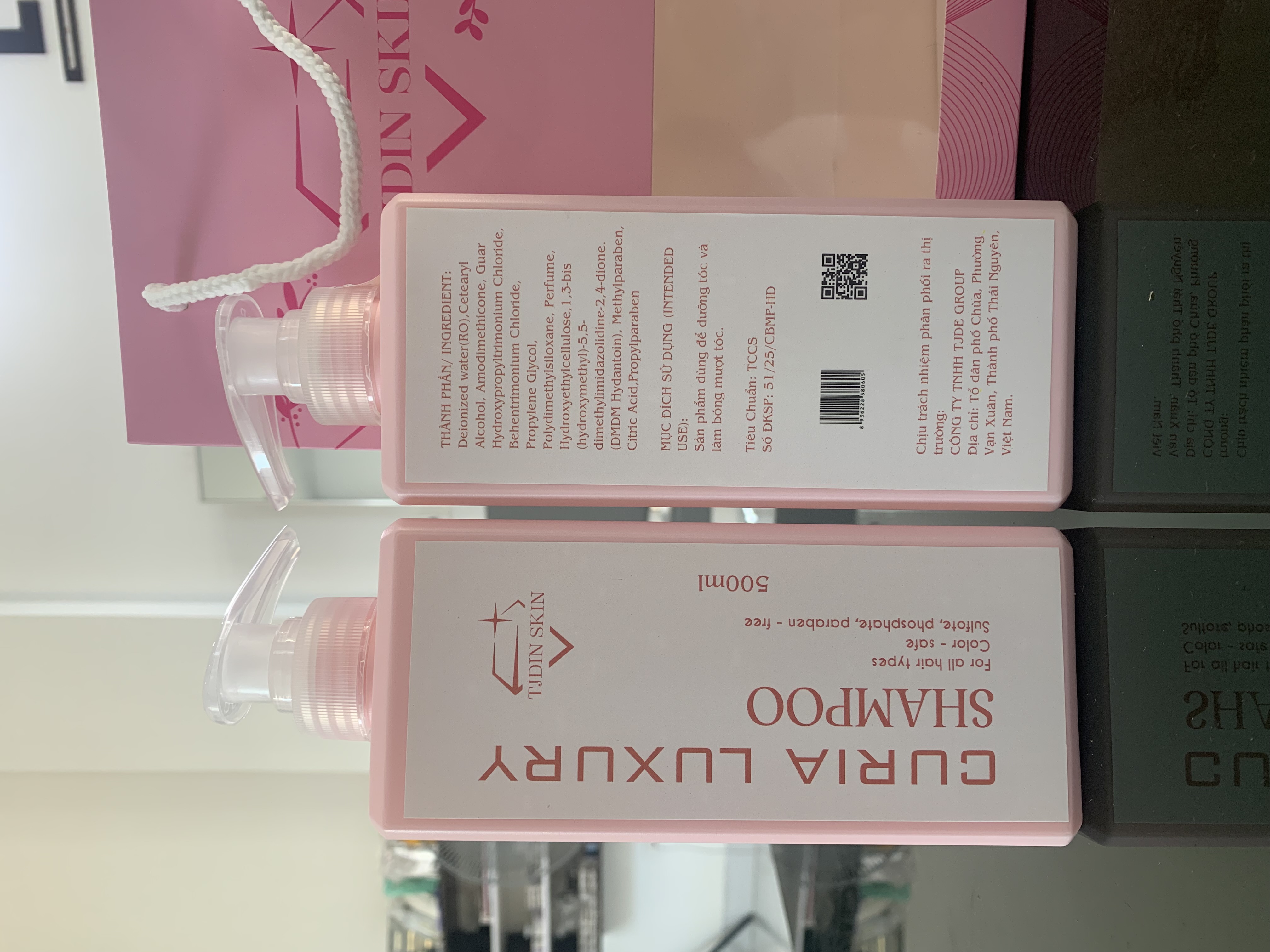 Cặp dầu gội tjdin skin curia
