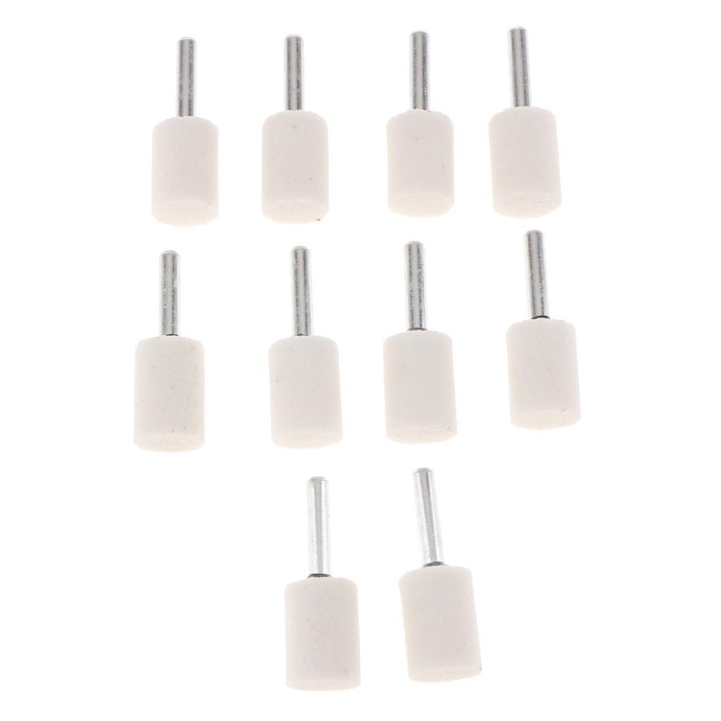 6mm Shank Grinding Head Cylinder Bit Fits Metal Glass Polishing 10pc/set