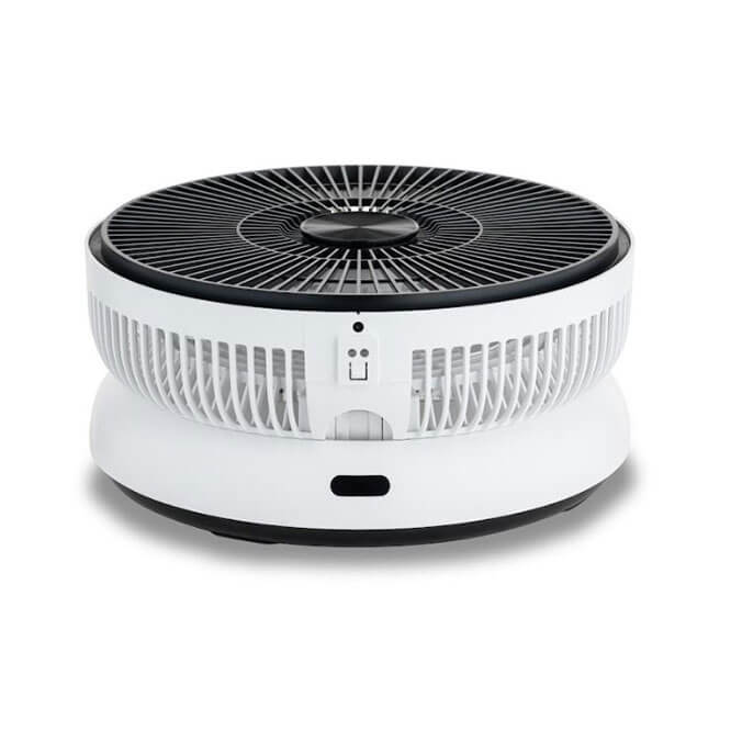 Quạt Tích Điện Gấp Gọn Thông Minh Elê Gan T hàng Đức KW-MF01B Kèm Khiển Từ Xa và 3 pin lithium x 2200mAh