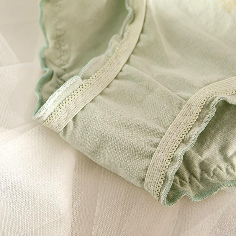 Quần Lót Nữ Cotton Cúc Họa Mi Thời Trang Ngang Eo . Hàng Loại Đẹp.