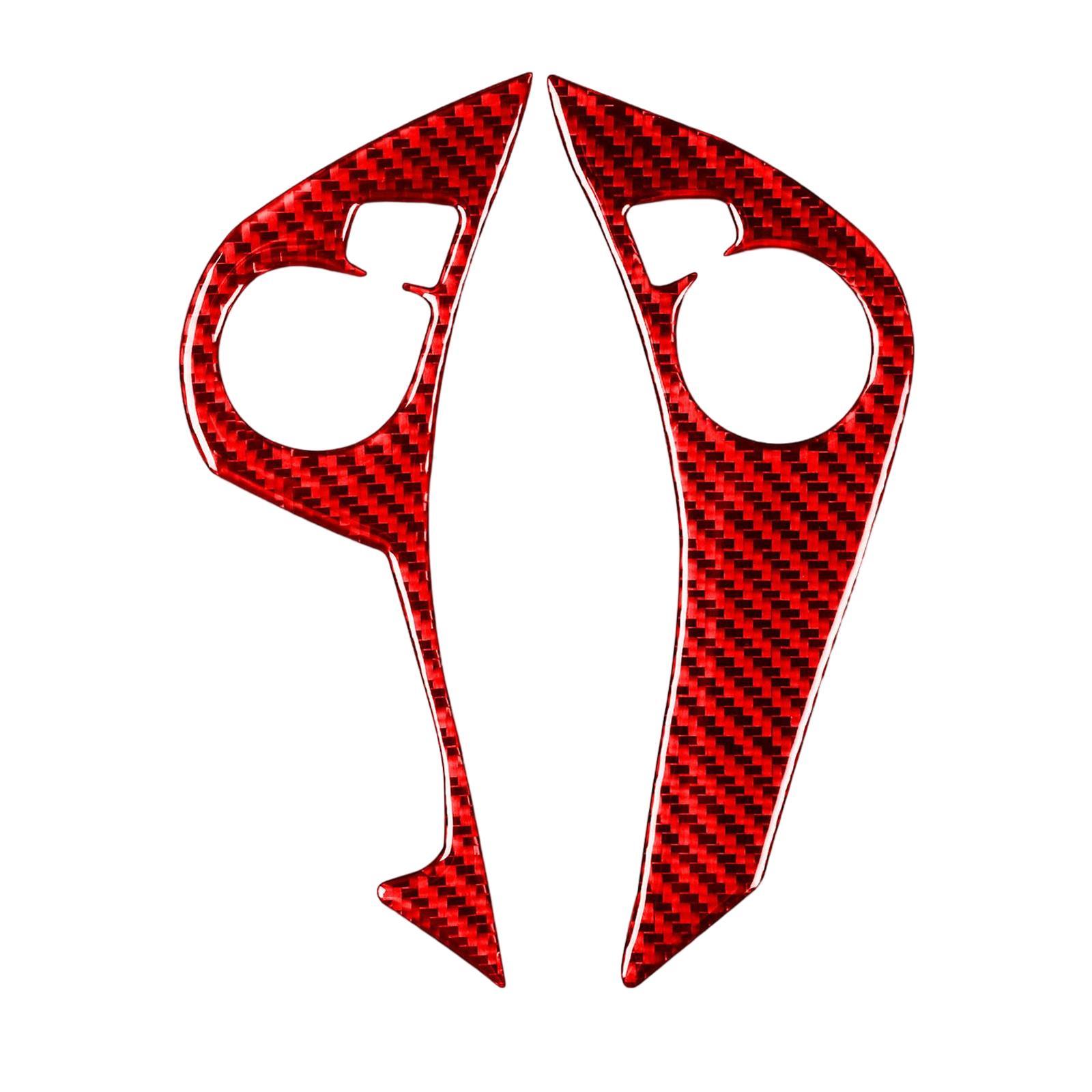 Car Steering Wheel Button Trim Cover Red for Accessory