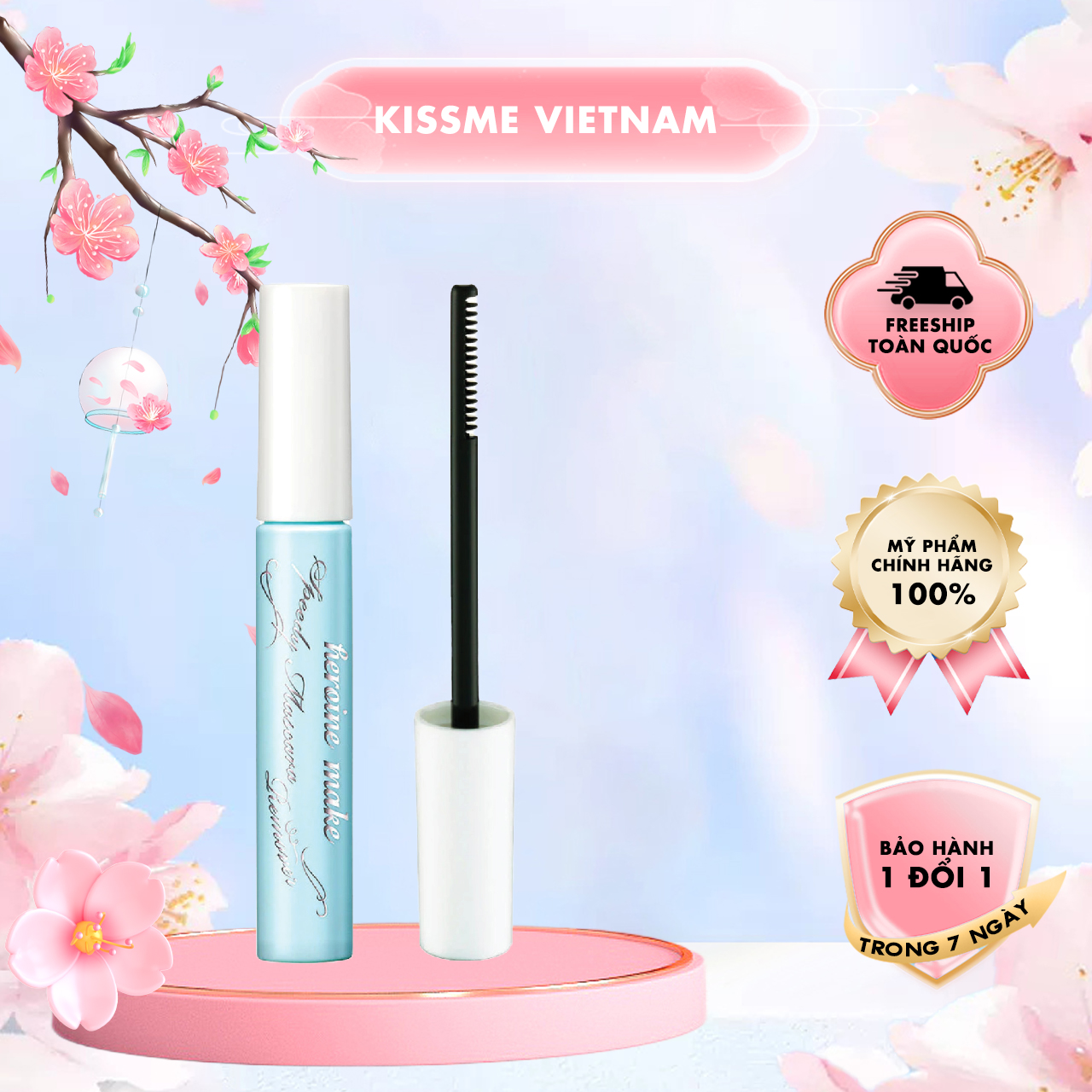 Mascara Tẩy Trang Mi Kissme Heroine Make 6.6mL (Không Vỏ Hộp)