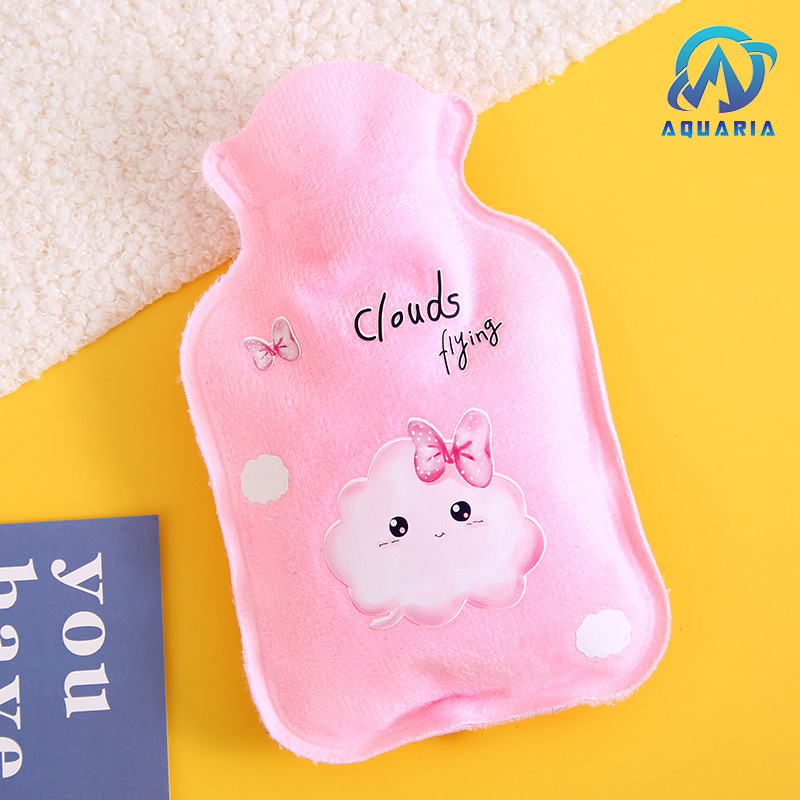 Túi Chườm Nóng Lạnh Bọc Nhung Giữ Nhiệt Đa Năng Chườm Bụng Hiệu Quả 350ml