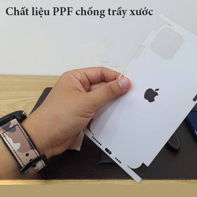Miếng dán dẻo PPF Full mặt lưng và viền cho iPhone 11 Pro - Hàng nhập khẩu
