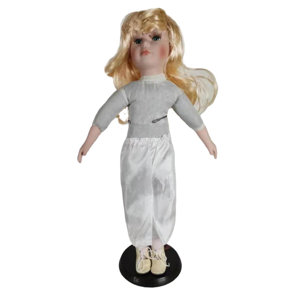 Vintage Style Elegant Porcelain Doll Figurines Home Desk Decoration 40cm