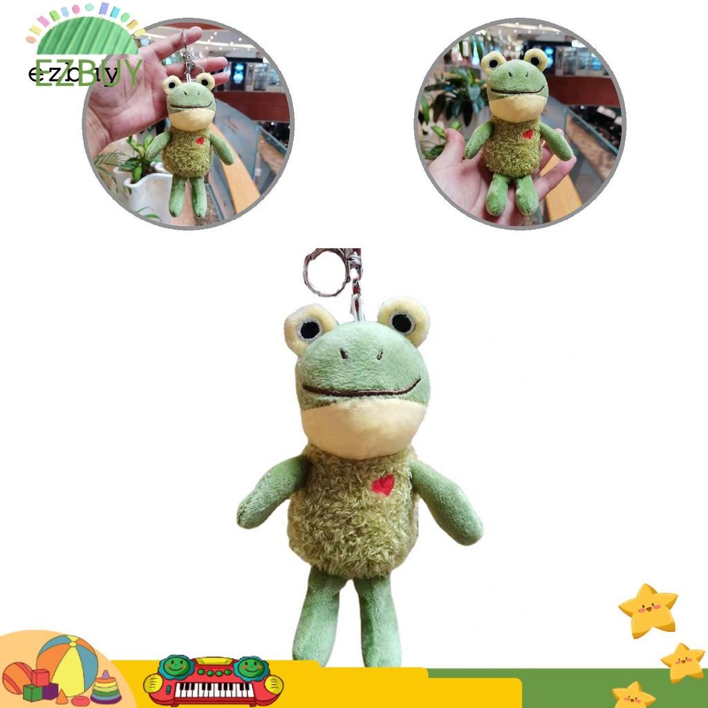 Fade-less Frog Pendant Plush Mini Frog Pendant Anti-pilling for Bag