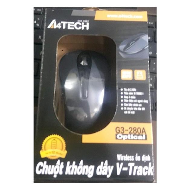 Chuột không dây A4Tech công nghệ VTrack (Di trên mọi bề mặt) - Hàng Chính Hãng