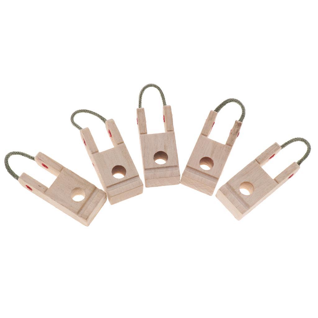 5 Pieces Wooden Piano Hammer Butt Plates/Flanges for Upright/Vertical Piano Parts