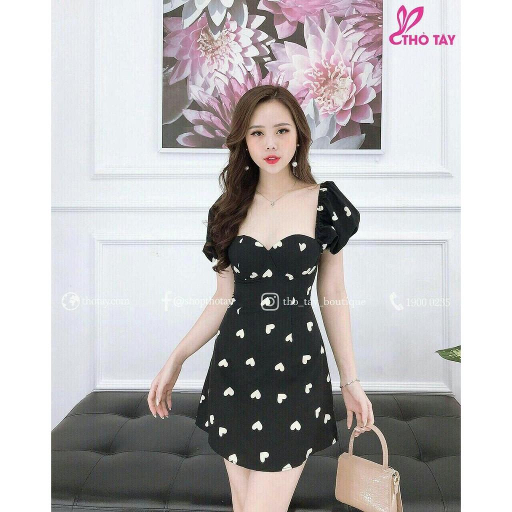 Đầm Voan Hình Trái Tim Siêu Cute Có Lót Ở Ngực - Đầm 02