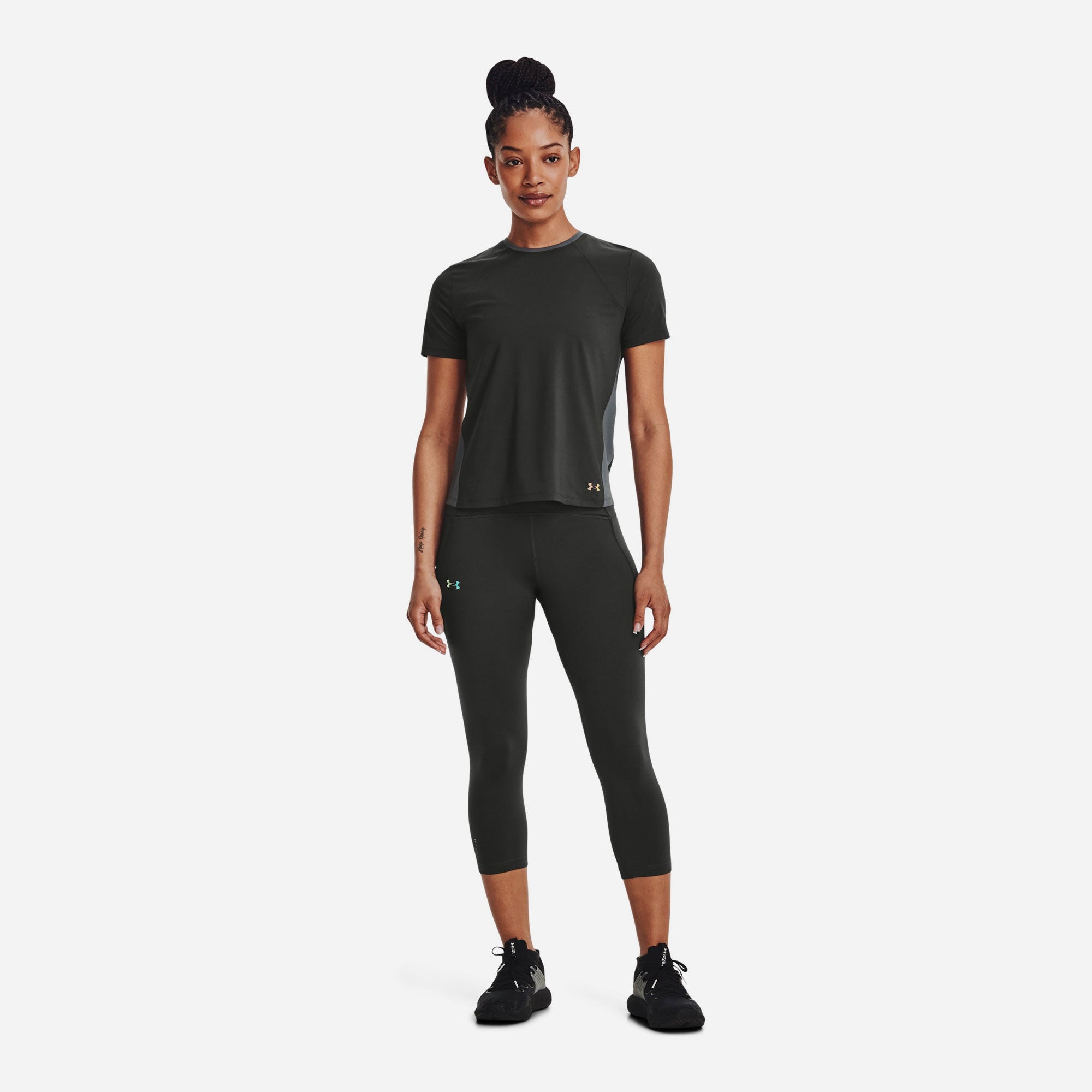 Quần ôm thể thao nữ Under Armour Rush Vent - 1370058-010