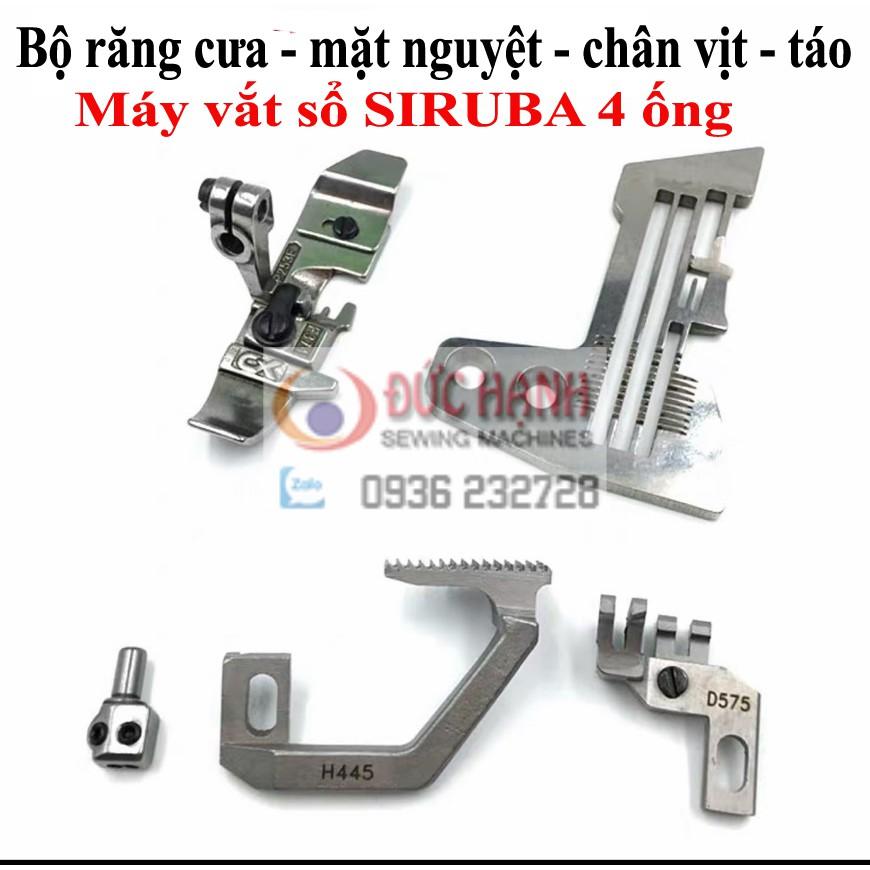 COMBO RĂNG CƯA - MẶT NGUYỆT MÁY VẮT SỔ SIRUBA 4 ỐNG