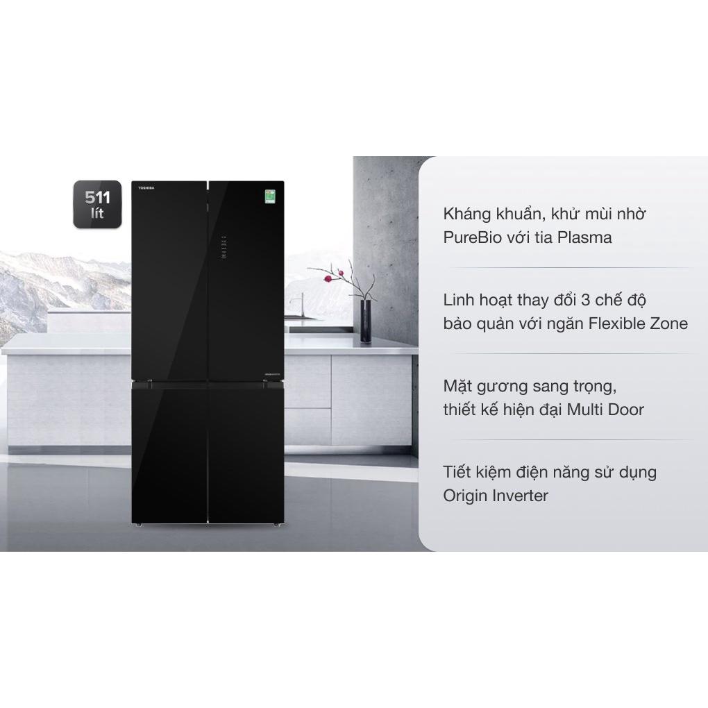 Tủ lạnh Toshiba Inverter 511 lít GR-RF610WE-PGV-XK - Hàng Chính Hãng