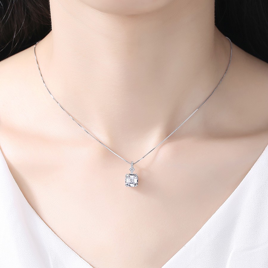 Dây Chuyền Nữ Đính Đá Cao Cấp Bạc Ý DB2391 Bảo Ngọc Jewelry