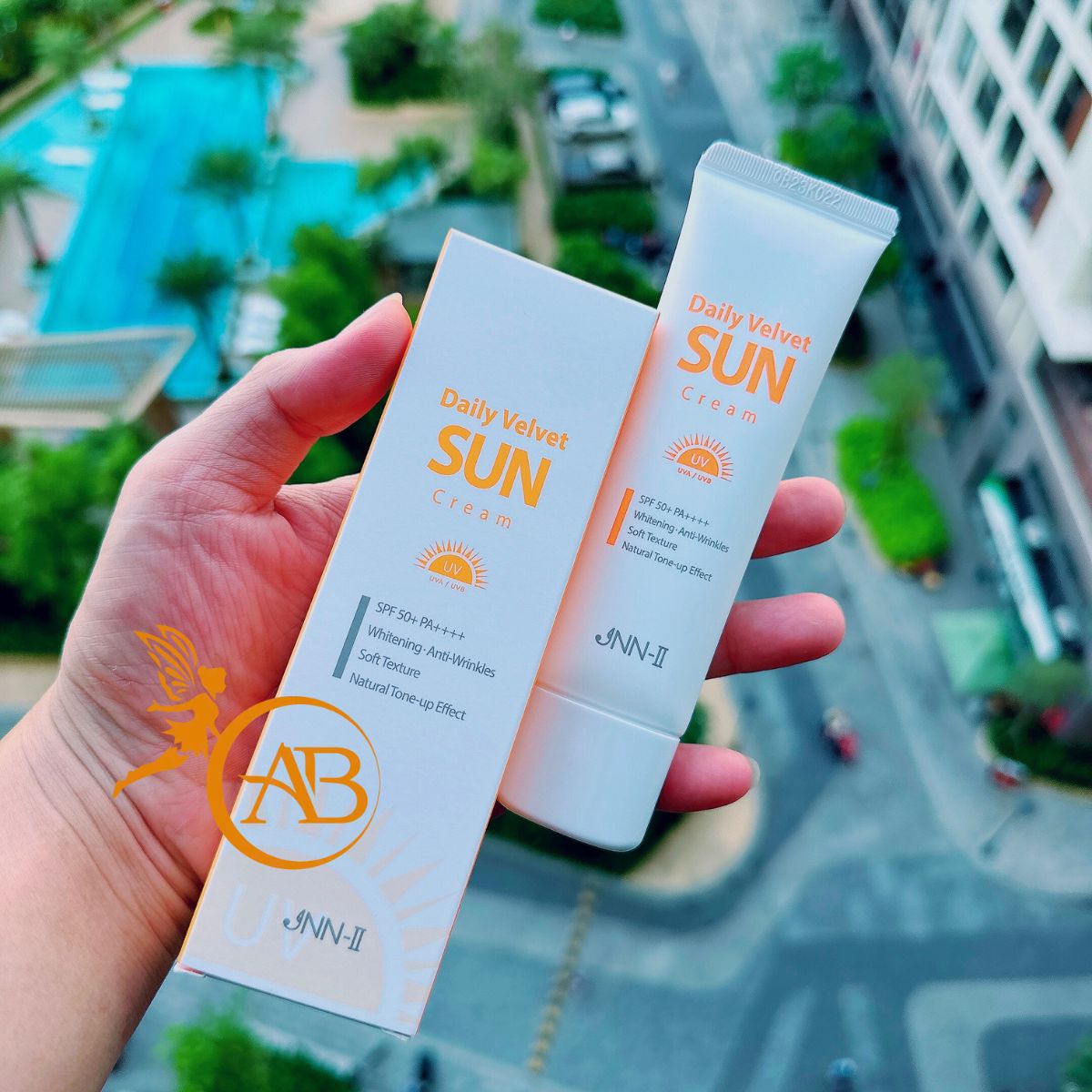 Kem Chống Nắng Centella JNN-II Daily Velvet Sun Cream 50ml - Nâng Tone - Kiềm Dầu - Chỉ Số SPF50+PA++++ - Bảo Vệ Da