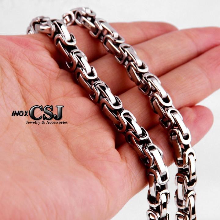 DÂY CHUYỀN NAM INOX 8MM KHÔNG ĐEN