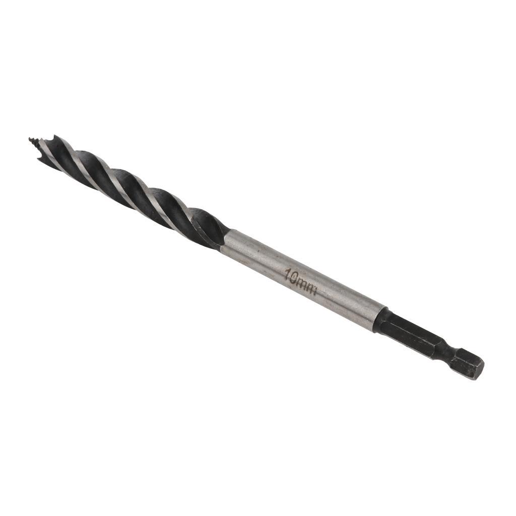 HSS 165mm Brad Point Drill Bit Shank Twist Woodworking Tool 10&amp;12mm
