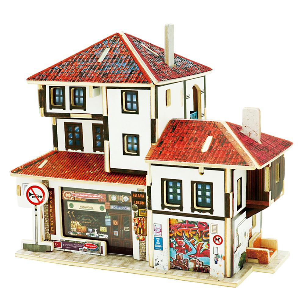 Đồ chơi lắp ráp gỗ 3D Mô hình Turkey Souvenir Store F143