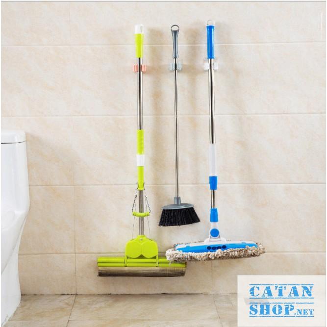 Móc treo chổi dán tường , treo cây lau nhà siêu dính thông minh, giúp đồ dùng thêm gọn gàng sạch sẽ GD328-Treochoi