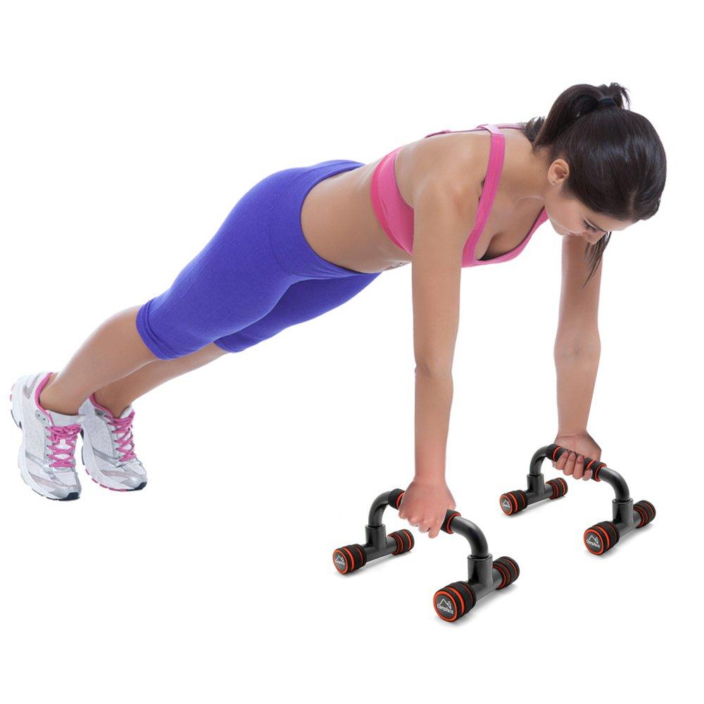 Tay Cầm Đẩy Có Thanh Đẩy Xốp Chống Trượt Dùng Cho Ép Ngực, Tập Sức Mạnh, Fitness, Gym - 1 Cặp
