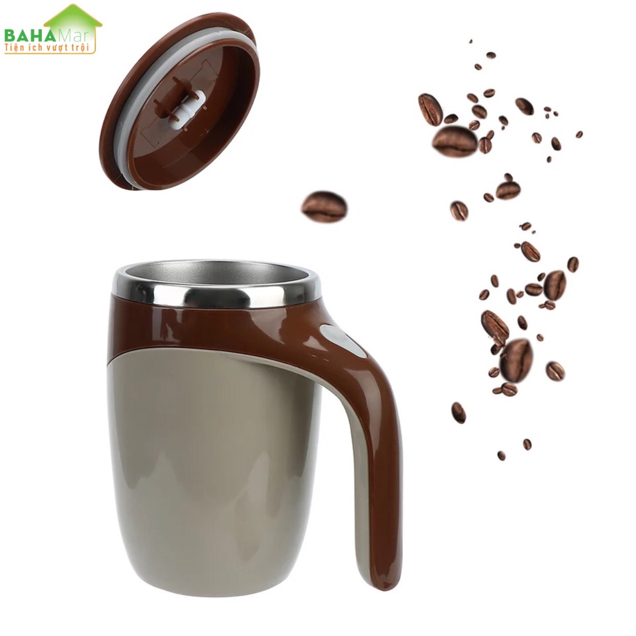 CỐC TỰ KHUẤY XOAY TỪ TÍNH BẰNG THÉP KHÔNG GỈ CHỊU NHIỆT TỐT "BAHAMAR" Sử dụng công nghệ đen thông minh Pha trộn đồ uống nhanh chóng mà không cần lắc hoặc khuấy