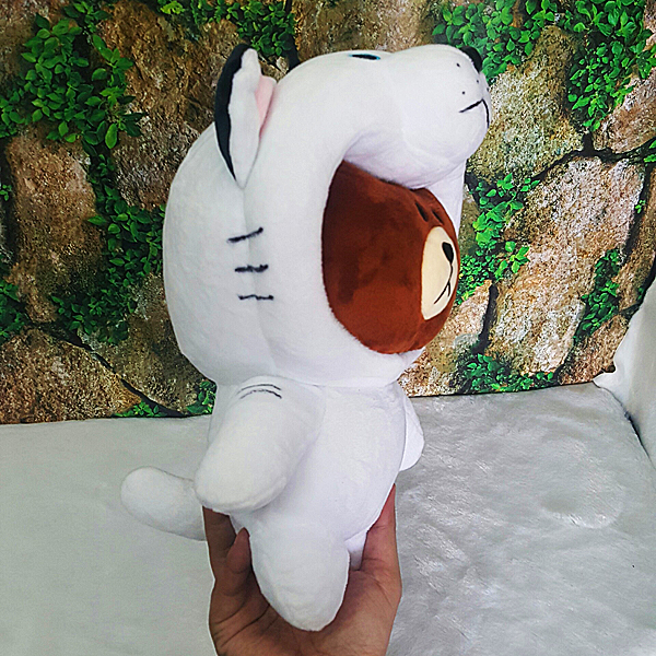 Gấu Brown Nhồi Bông Cosplay (28 Cm) (Tặng 1 Móc Khóa Dây Da Pu Đính Đá Lấp Lánh Màu Ngẫu Nhiên)