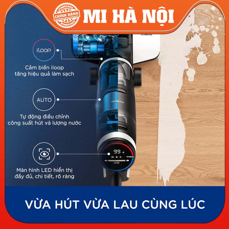 Máy hút bụi lau sàn khô ướt tự giặt giẻ Xiaomi Tineco S5 Pro / Tineco S5 / Tineco Floor One S3 - Hàng chính hãng