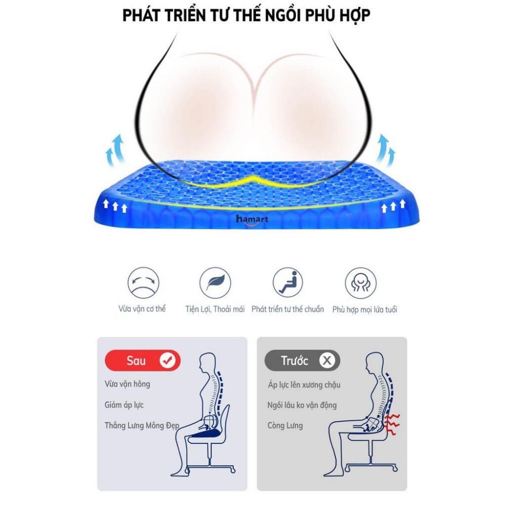 Đệm ghế Đệm ghế ngồi ô tô, văn phòng làm mát thoáng khí, Đệm Gel tổ ong hình
