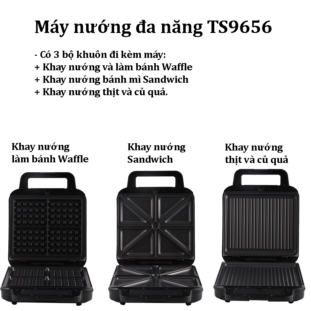 Kẹp nướng đa năng Tiross TS9656 - Hàng chính hãng