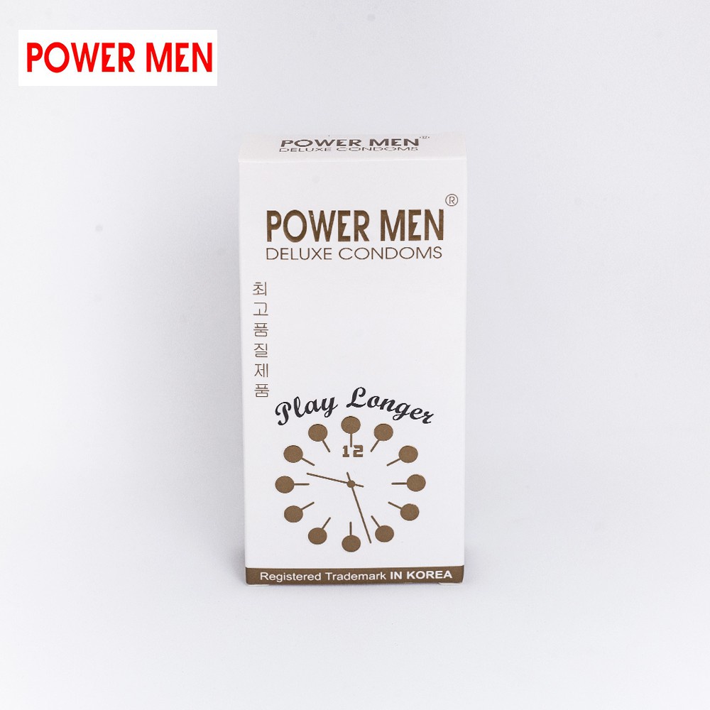 Bao cao su POWER MEN gân gai, kéo dài thời gian 9 chiếc