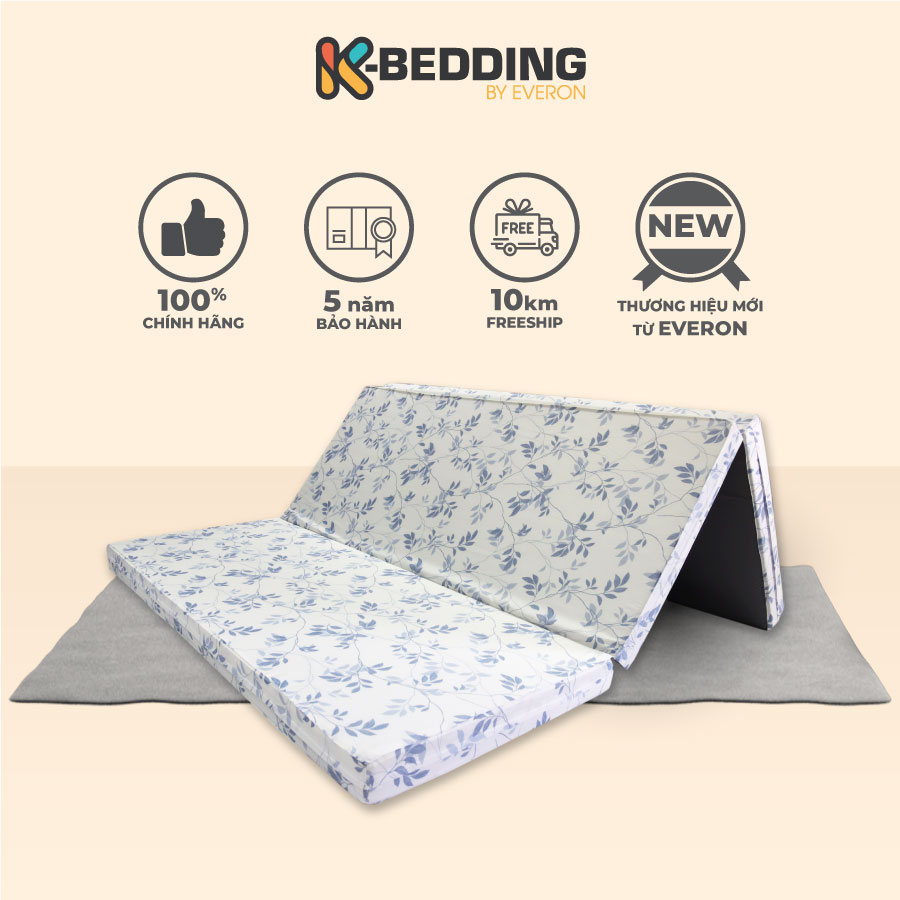 Nệm Bông Ép K - Bedding Mtp 140X198X9Cm Giao Màu Ngẫu Nhiên