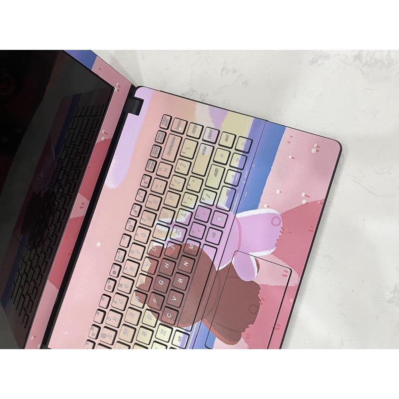 Skin Dán Laptop Gấu Cặp Dễ Thương