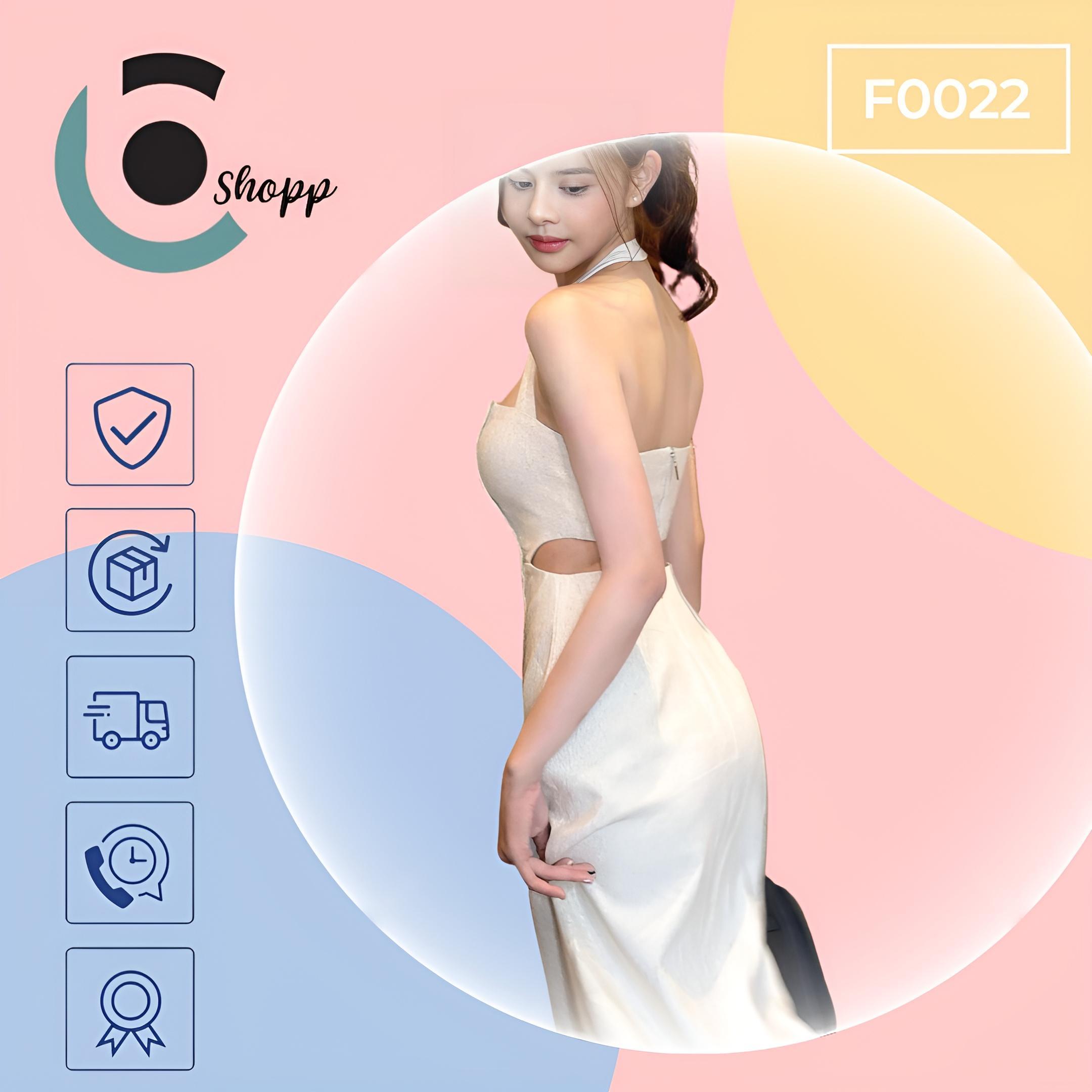 Đầm suông khoéc eo cao cấp