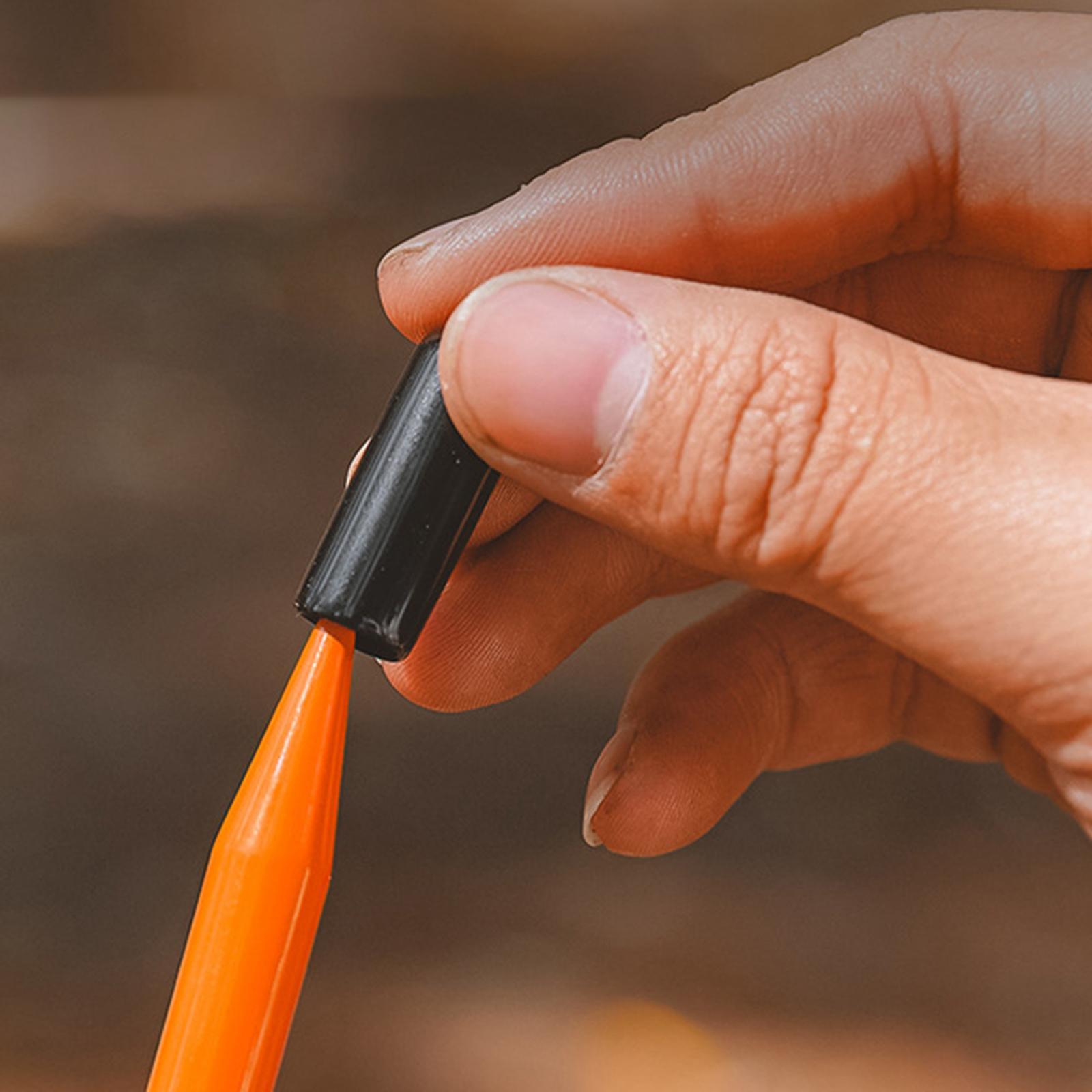 5Pcs 8mm Screw Covers Protection Sleeve Elastic Fittings Portable Thread Replacement Compact End Caps for Ground Nail Camping Bolts Outdoor