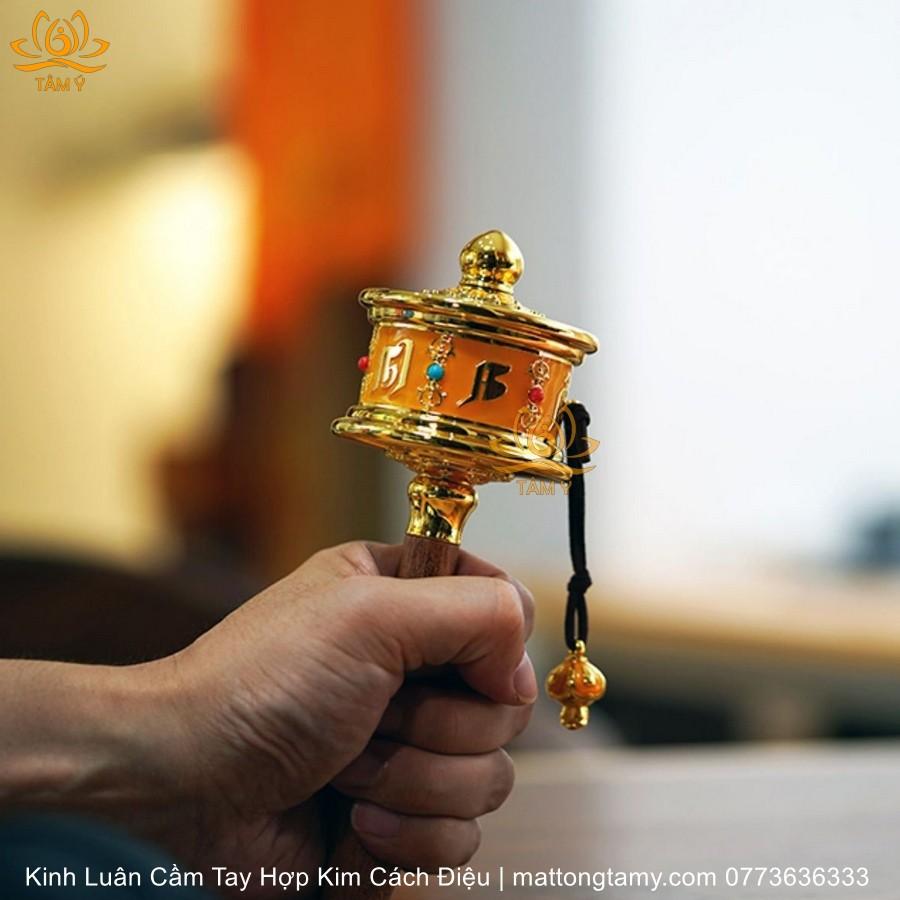 |Mẫu mới| Kinh Luân Cầm Tay Bằng Hợp Kim Cao Cấp và Gỗ Quý