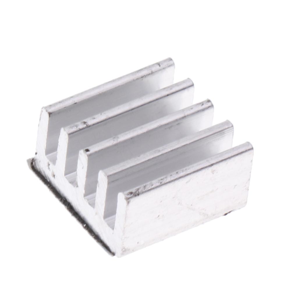 NHÔM VUÔNG Tản Nhiệt Làm Mát Vây 8.8X8.8X5 Mm Gói 50 Bạc