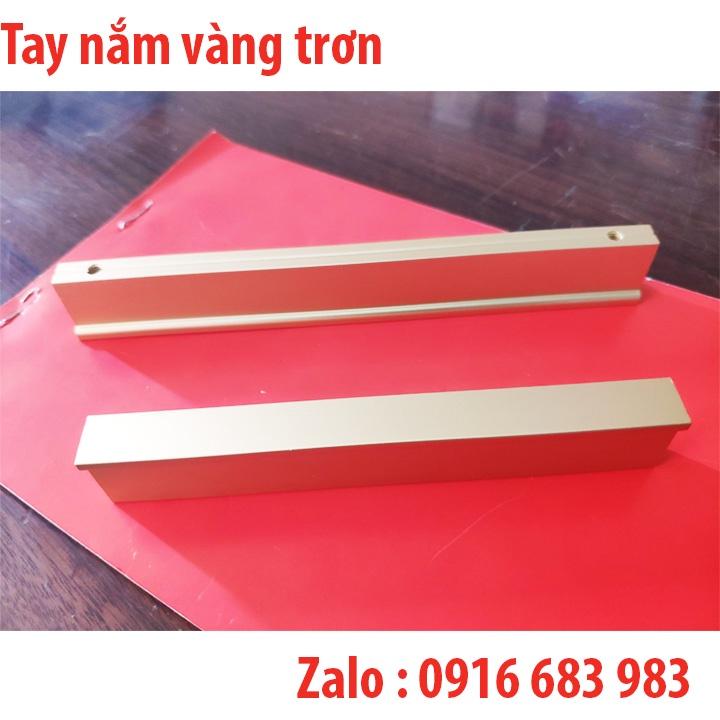 Tay nắm cánh tủ vàng trơn dạng thanh nhôm, tay nắm tủ quần áo đẹp