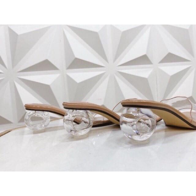 Dép cao gót 5p, gót trong siêu xinh