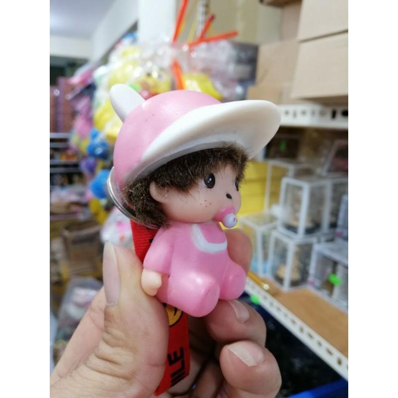 MÓC KHÓA EM BÉ NGẬM NÚM CÓ DÂY DỄ THƯƠNG