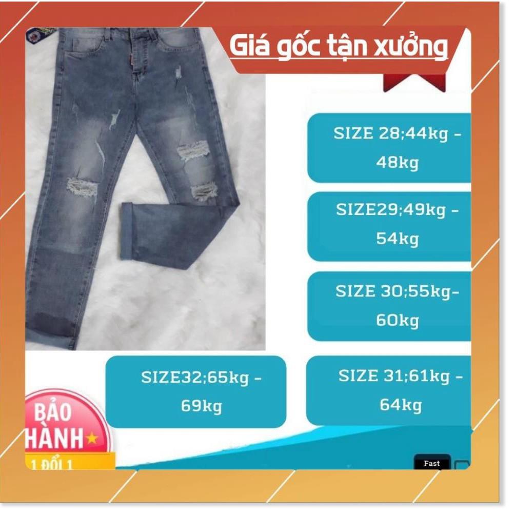 Quần Jean Nam Chất Bò Phong Cách Hàn Quốc Dành Cho Các Bạn Trẻ