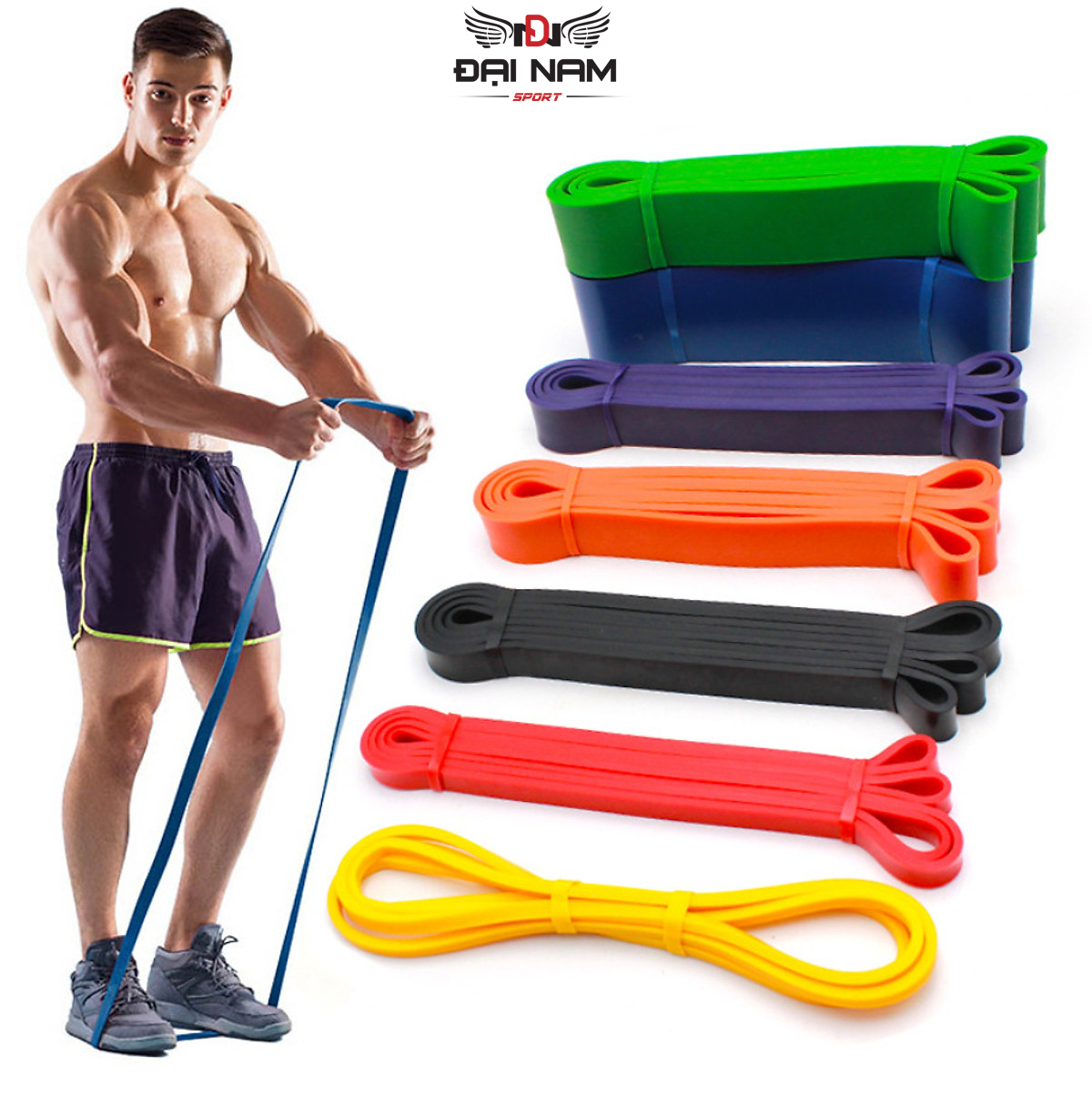 Dây Tập Kháng Lực Powerband Tập Toàn Thân Đa Năng Chính Hãng Đại Nam Sport (Hàng Xịn)