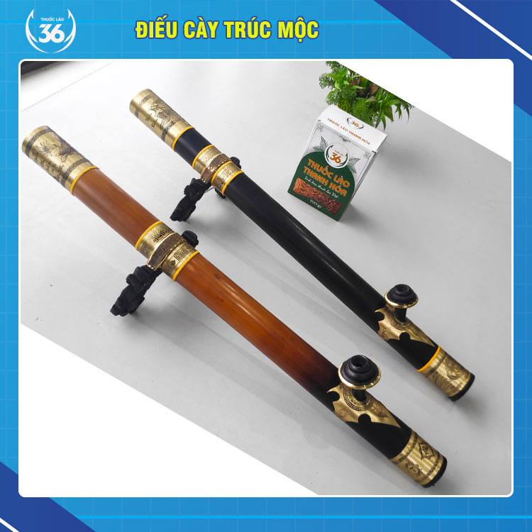 Điếu cày trúc bọc đồng trạm