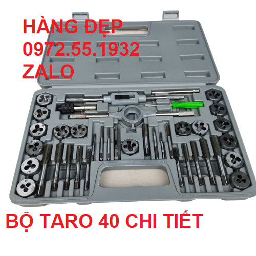 Bộ taro ren 40 chi tiết thép nhật bản