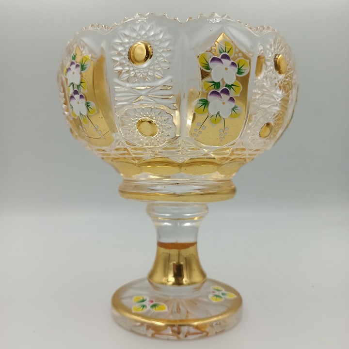 Chân Bồng Pha Lê Mạ Vàng Phong Cách Royal Sang Trọng