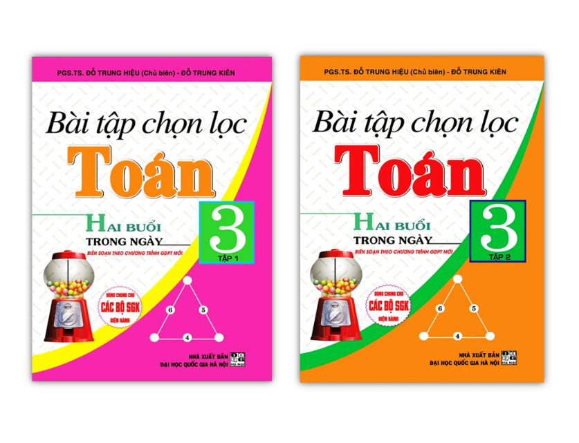 Sách - Combo Bài Tập Chọn Lọc Toán Hai Buổi Trong Ngày Lớp 3 - Tập 1 + 2