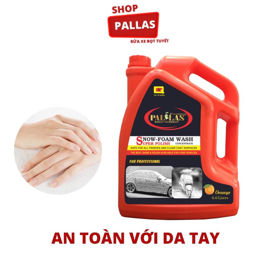 Nước Rửa Xe Bọt Tuyết Siêu Bóng 120 Pallas 6 Lít - Pallas shop