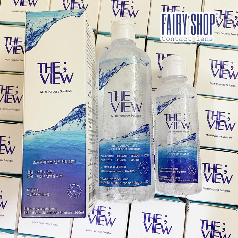 Nước Ngâm Lens FAIRY SHOP CONTACT LENS Chuyên Dụng Angle Eyes/ Fairy Eyes/ Care THE VIEW 160ml &amp; 360ml Cao cấp