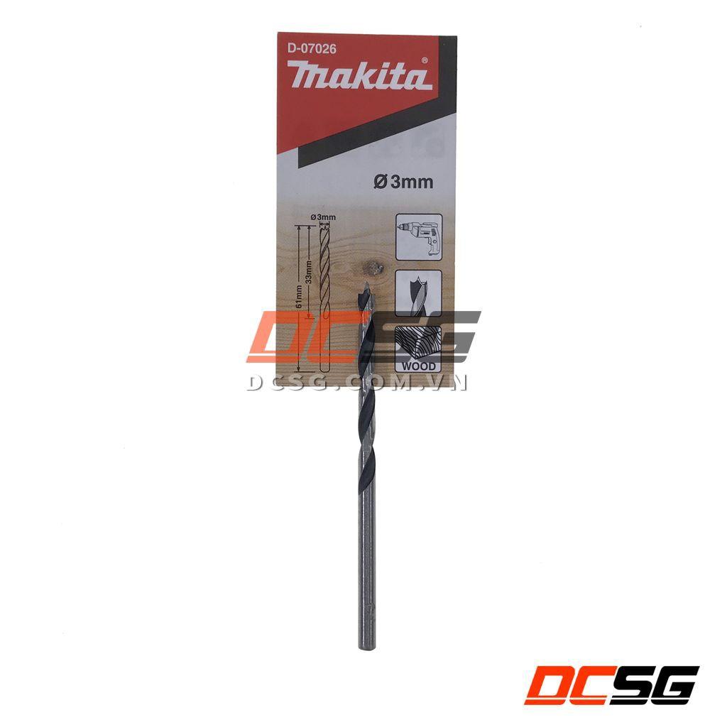 Mũi khoan gỗ chuôi tròn 3.0-10mm Makita | DCSG