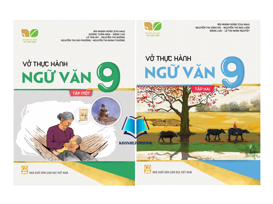 Sách - Combo Vở thực hành Toán + Ngữ Văn 9 (Kết nối tri thức với cuộc sống)