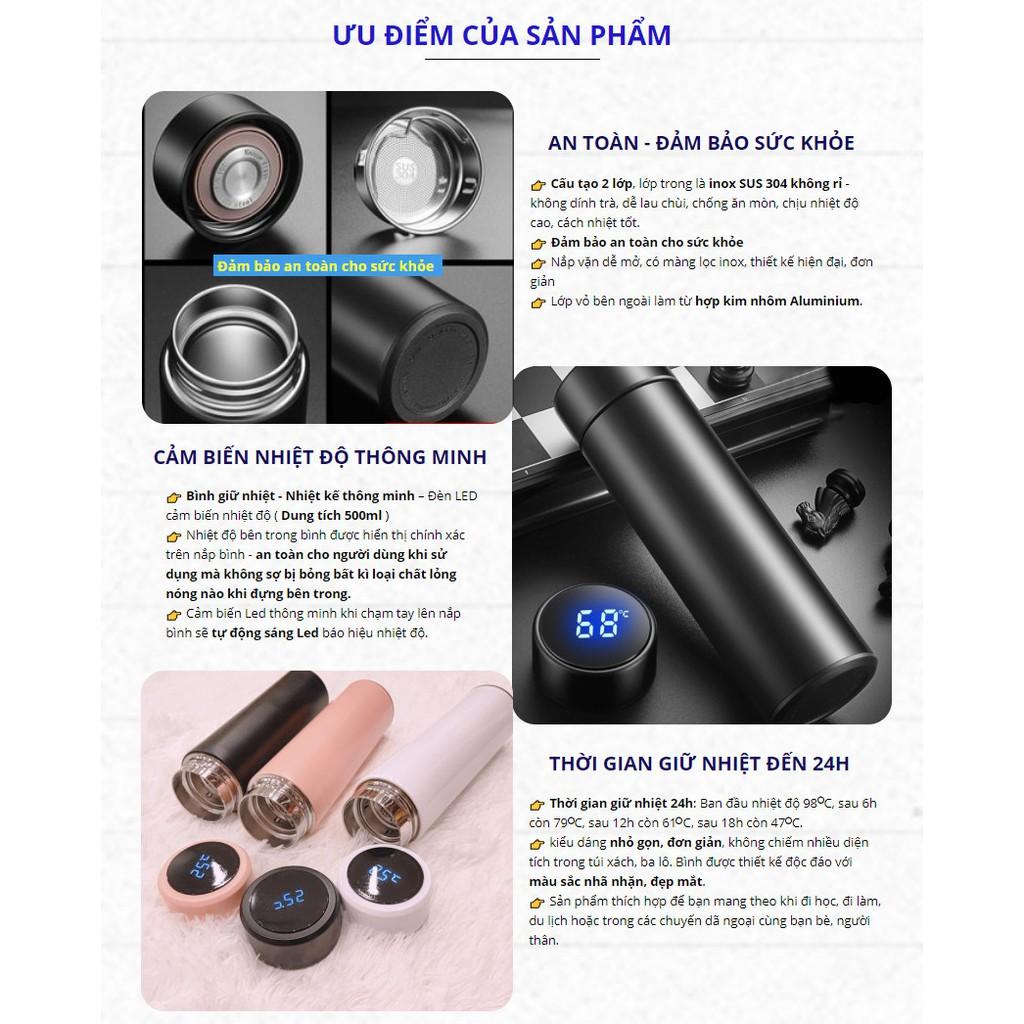 BÌNH GIỮ NHIỆT NHIỆT KẾ NEW LIFE - Home and Garden